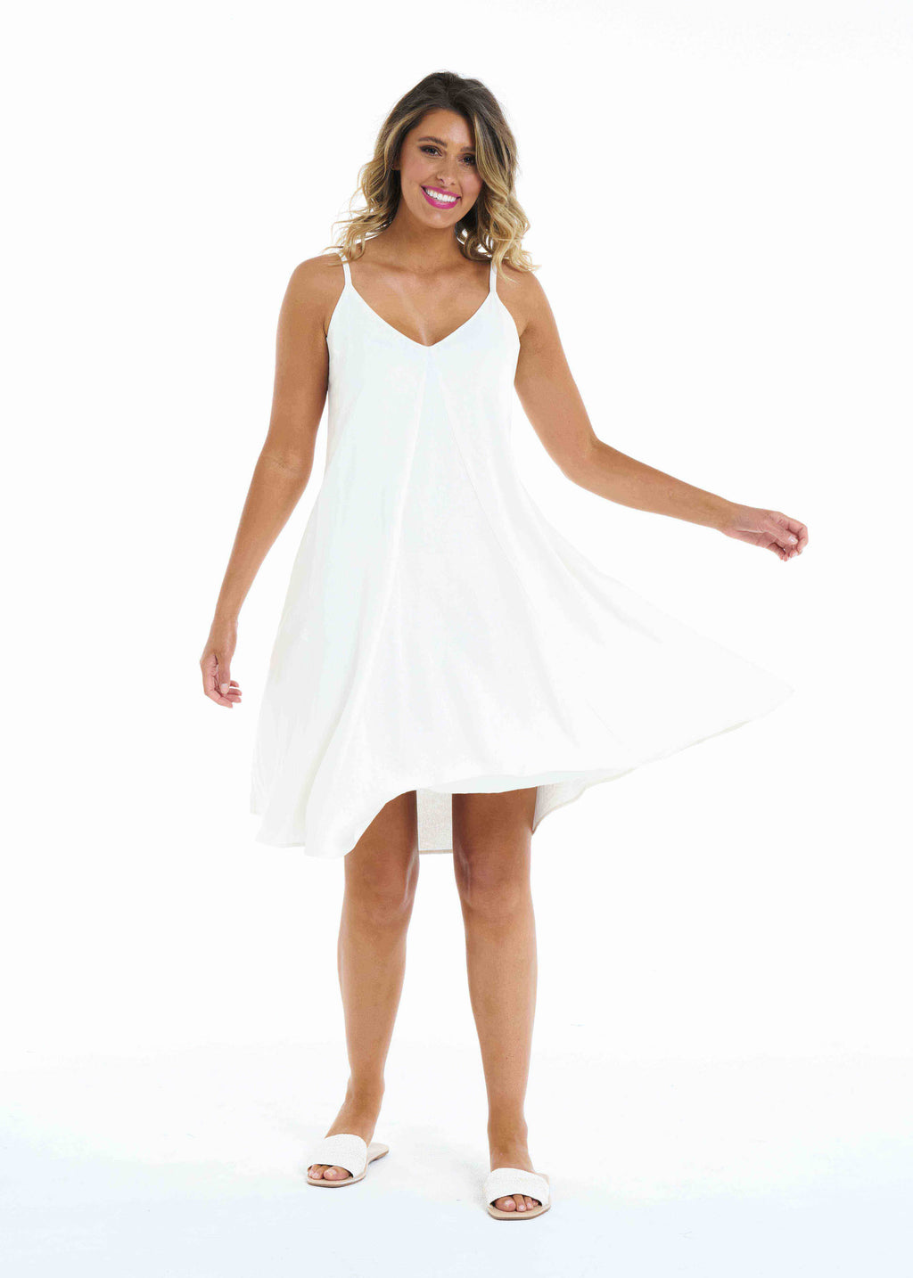 Kelsey Dress - White – Betty Basics ...